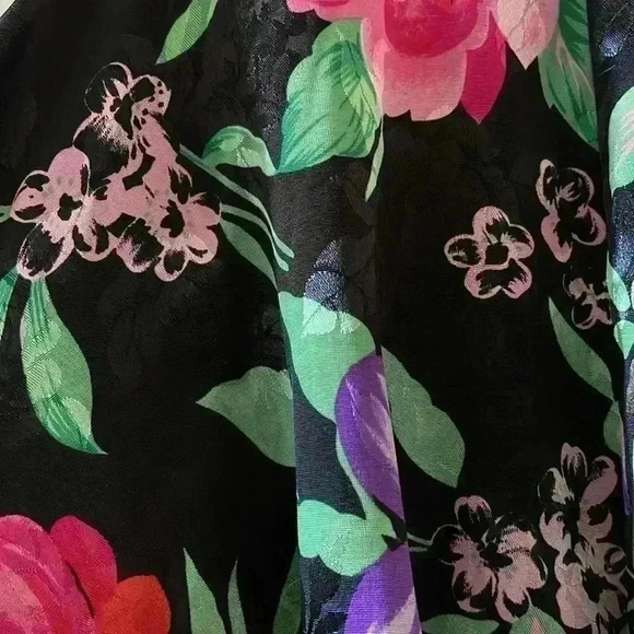 Vintage California Dynasty Women’s Floral Robe Size Medium - Picture 5 of 5